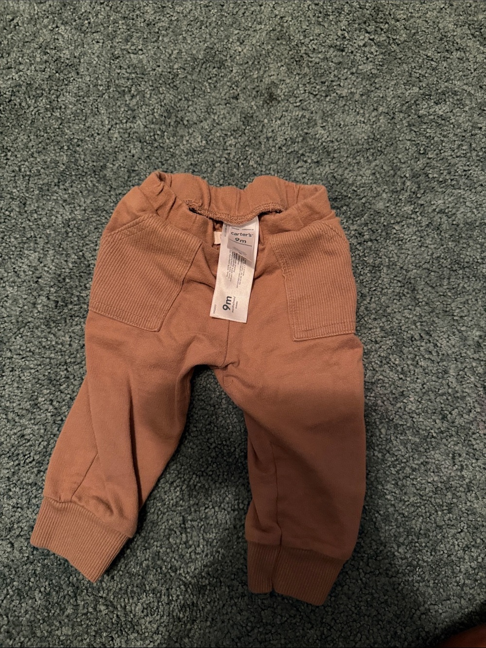 Carter's Toddler Ribbed Jogger Pants in Rust